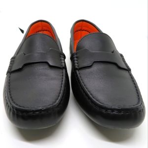 Hermes black loafers